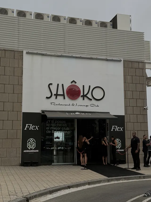 The entrance of Shôko with Flex and AdGuardians signs